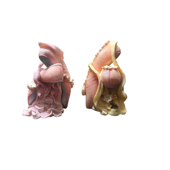 Two Vintage K's Collection Ballerina Toe Shoes Figurine - Picture 6 of 10